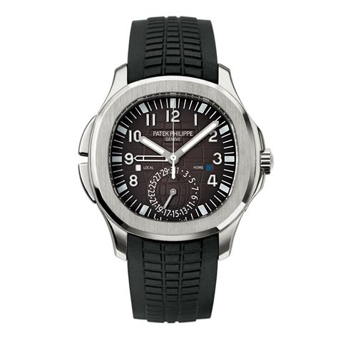 patek philippe ss aquanaut travel time 5164|aquanaut dual time.